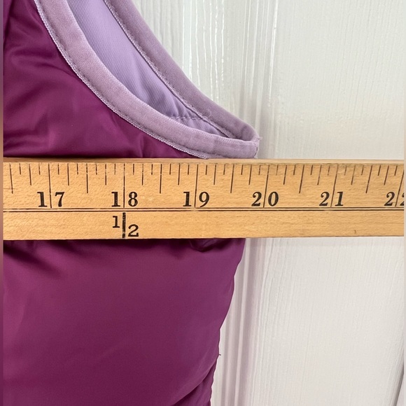 LL Bean Vest Goose Down Reversible Insulated Puffer Purple/light purple Small - Picture 4 of 10